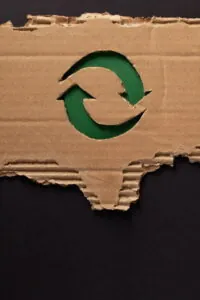 Photo of a recycled cardboard